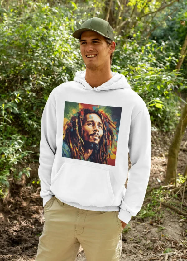Mikina s potlačou Bob Marley 40